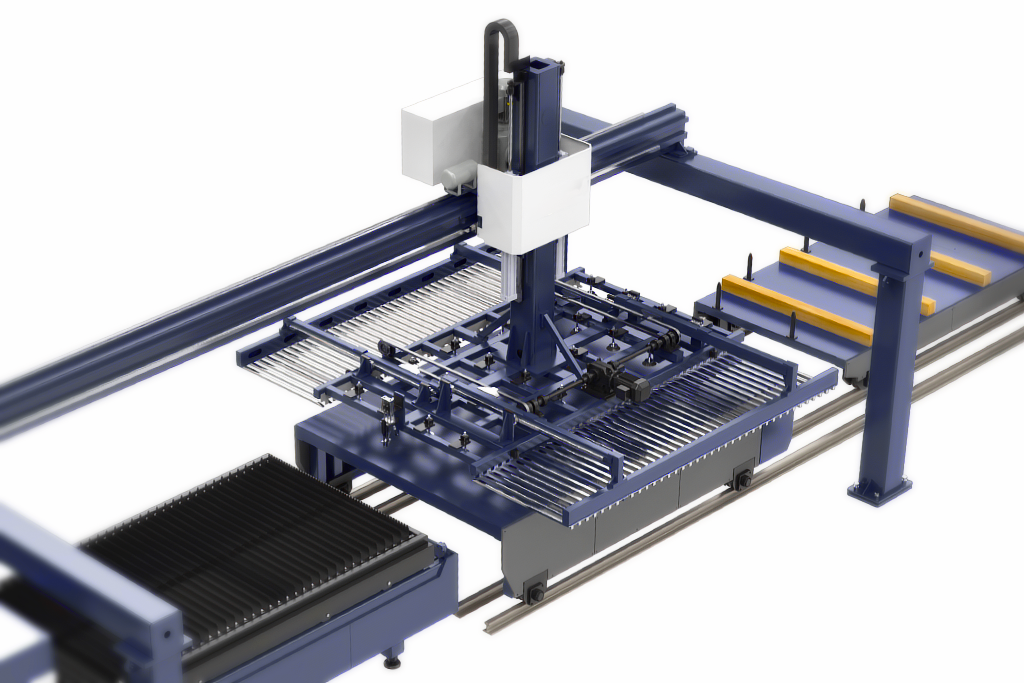 Совмещенный манипулятор для загрузки и выгрузки металла