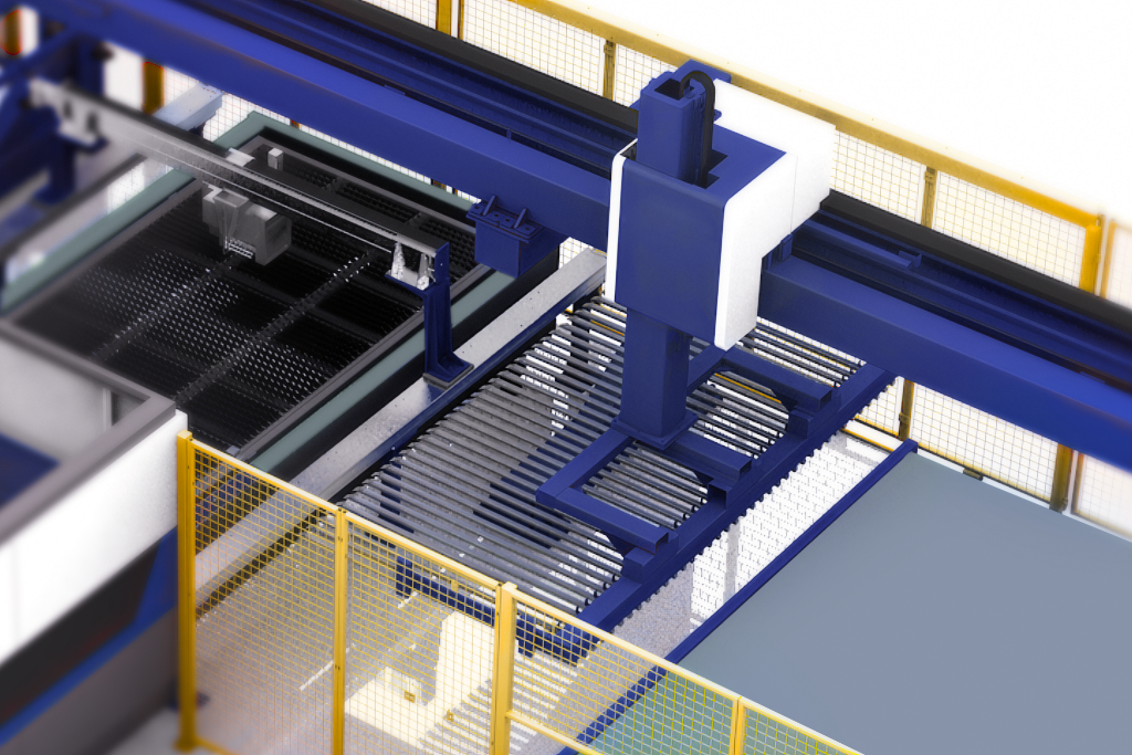 Манипулятор с подвесной балкой